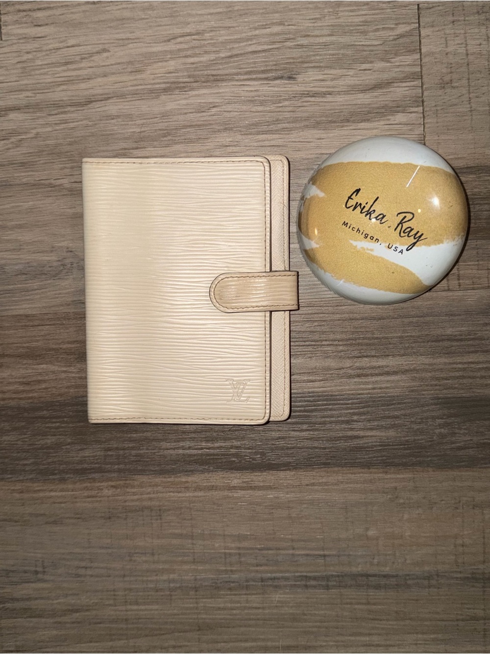 Louis Vuitton Epi Beige Agenda PM/Passport Holder